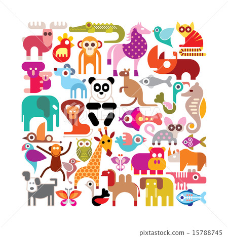 Animals, birds and fishes 15788745