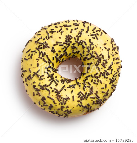 sweet doughnut on white sweet doughnut on white 15789283