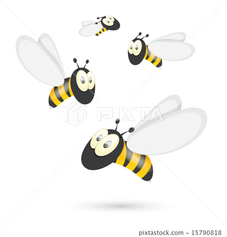 cartoon cute bright baby bee. vector 15790818