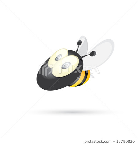 cartoon cute bright baby bee. vector 15790820