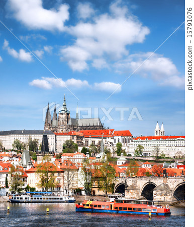Prague Castle and Charles Bridge in Czech Republic Prague Castle and Charles Bridge in Czech Republic 15791076