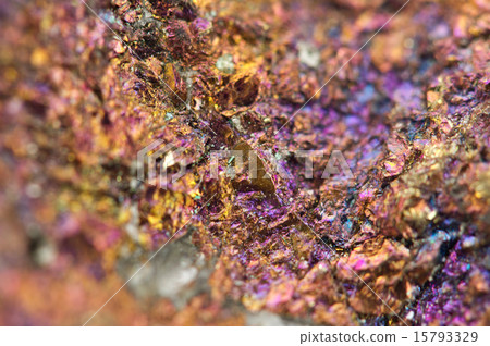 Chalcopyrite, It has the chemical formula (CuFeS2) 15793329