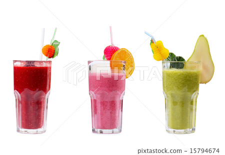 Freshening pear smoothie isolated on white Freshening pear smoothie isolated on white 15794674