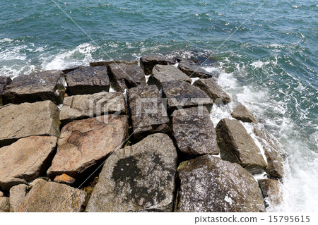 Seawall construction 15795615