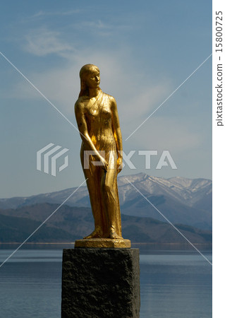 蓮花圖片閃亮的金色，山。 15800725