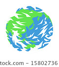 There is deformed earth cloud 15802736