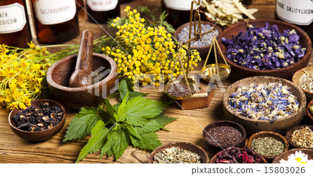 Alternative medicine, dried herbs 15803026