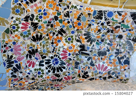 Mosaic of Guell Park Tile 15804027