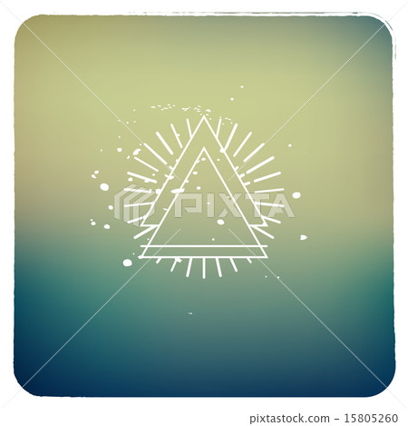 Instagram style picture with triangle badge 15805260