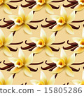 Vanilla flower vector background 15805286