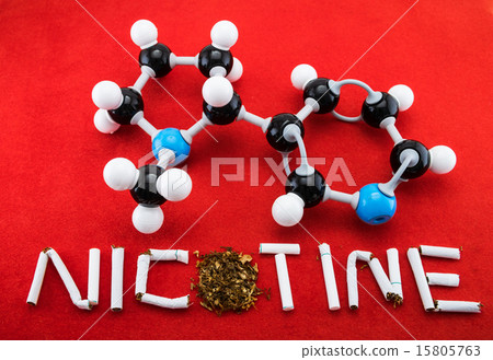 Nicotine molecular structure 15805763