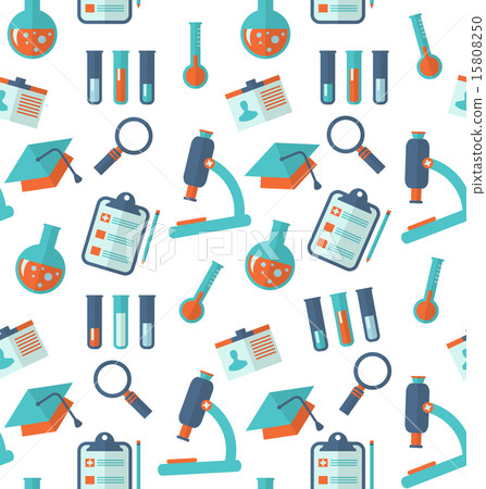 Chemical Seamless Pattern Laboratory Objects Chemical Seamless Pattern Laboratory Objects 15808250