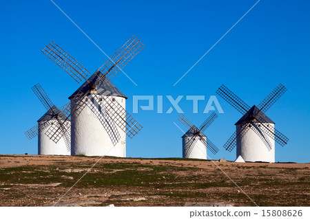 Four windmills in field Four windmills in field 15808626