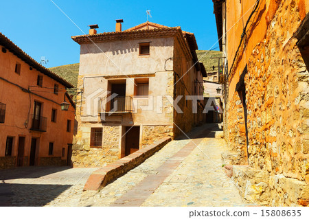 Sunny streets of  spanish town 15808635