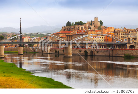 Ebro river and Suda Castle in Tortosa Ebro river and Suda Castle in Tortosa 15808702