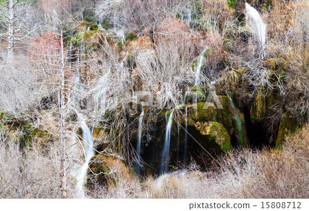brook with waterfall and moss stones brook with waterfall and moss stones 15808712