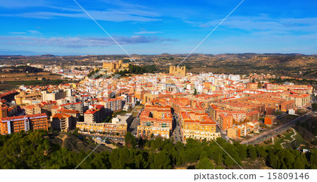 Panorama of Alcaniz in winter. Spain Panorama of Alcaniz in winter. Spain 15809146