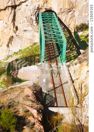Railway bridge in rocky 15809165