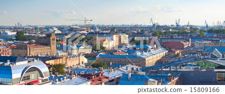 Top view of Saint Petersburg 15809166