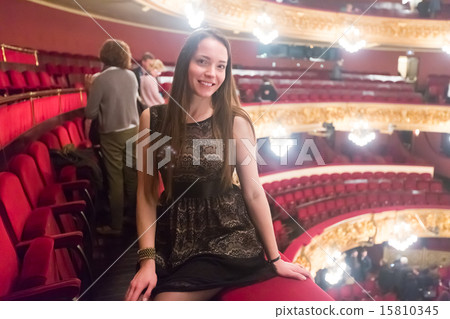 Portrait of woman in The Gran Teatre del Liceu Portrait of woman in The Gran Teatre del Liceu 15810345