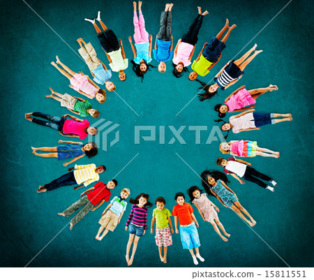 Multiethnic Children Smiling Happiness Friendship Concept 15811551