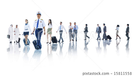 Travel Business People Cabin Crew Trip Flight Concept 15811558