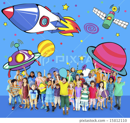 Planets Aircraft Drawing Earth Launch Concept 15812110