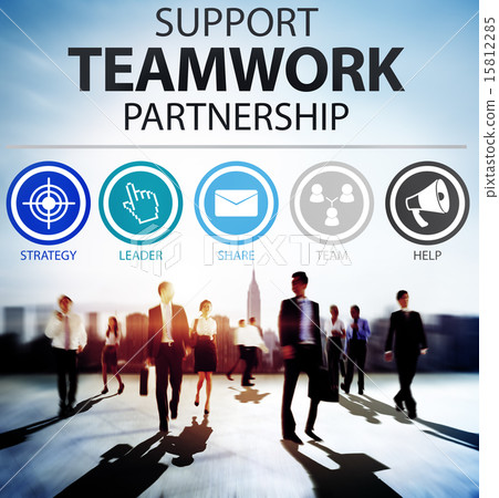 Support Teamwork Partnership Group Collaboration Concept Support Teamwork Partnership Group Collaboration Concept 15812285