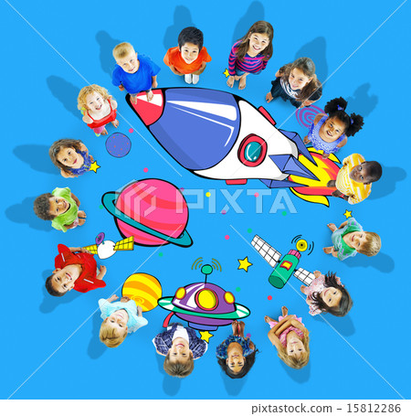 Planets Aircraft Drawing Earth Launch Concept Planets Aircraft Drawing Earth Launch Concept 15812286