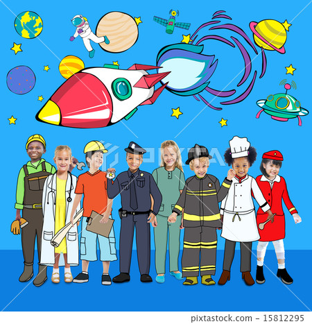 Rocket Launch Space Outerspace Planets Concept 15812295