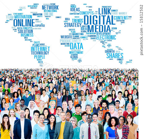 Digital Media Online Social Networking Communication Concept 15812502