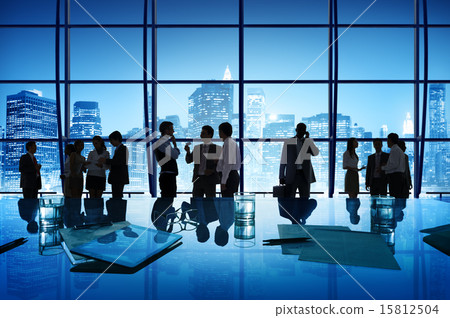 Business People Discussion Communication Cityscape Meeting Conce 15812504