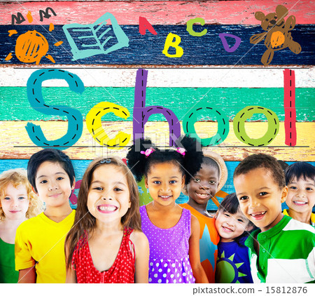 Kids Imagination Handwriting School Learning Concept 15812876