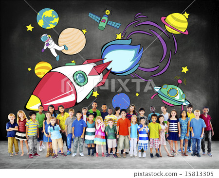 Rocket Launch Space Outerspace Planets Concept Rocket Launch Space Outerspace Planets Concept 15813305