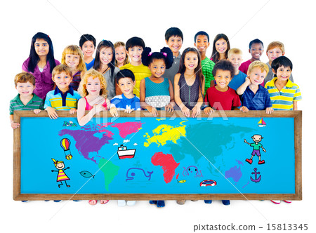 World Kids Journey Adventure Imagination Travel Concept 15813345