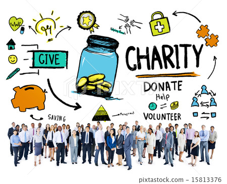 Business People Corporate Give Help Donate Charity Concept 15813376