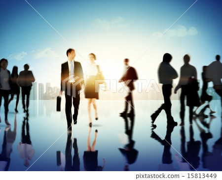Business People Commuter Corporate Cityscape Pedestrian Concept 15813449