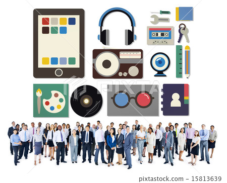 Media Movies Radio Music Tools Concept 15813639