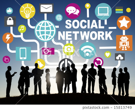 business people meeting connection communication social netwok