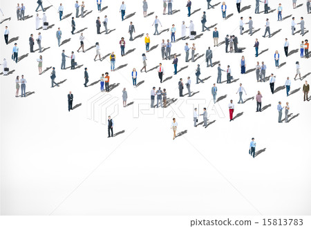 Crowd Large Group of People Multiethnic Diversity Concept 15813783