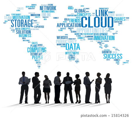 Link Cloud Computing Technology Data Information Concept Link Cloud Computing Technology Data Information Concept 15814326
