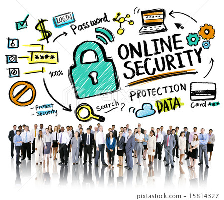 Online Security Protection Internet Safety Business People Conce Online Security Protection Internet Safety Business People Conce 15814327