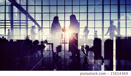 Middle Eastern Agreement Partnership Office Corporate Concept 15814369