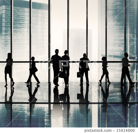 Silhouette Group of Business People Urban Scene Concept Silhouette Group of Business People Urban Scene Concept 15814800