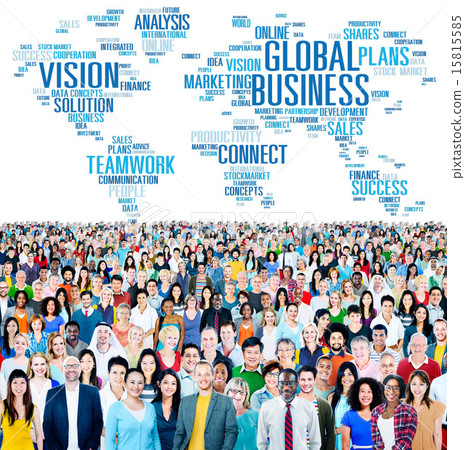 Global Business Connect Vision Solution Teamwork Success Concept 15815585