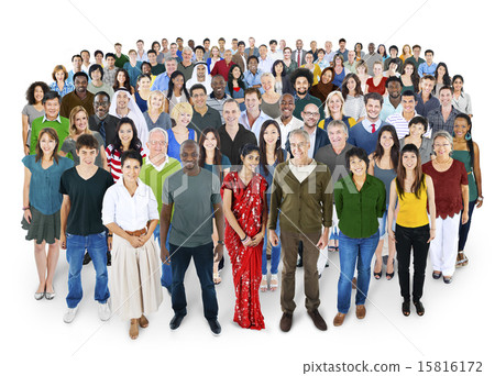 Crowed of Diversity People Friendship Happiness Concept 15816172