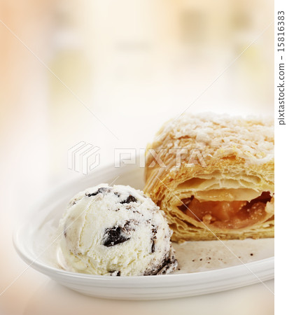 Apple Strudel with Ice Cream Apple Strudel with Ice Cream 15816383