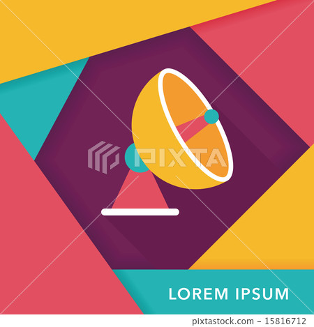 Space Satellite flat icon with long shadow,eps10 Space Satellite flat icon with long shadow,eps10 15816712