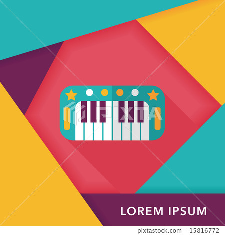 piano flat icon with long shadow,eps10 piano flat icon with long shadow,eps10 15816772