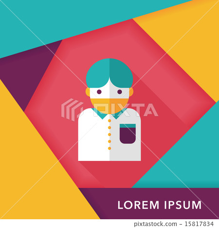 Patient flat icon with long shadow,eps10 Patient flat icon with long shadow,eps10 15817834